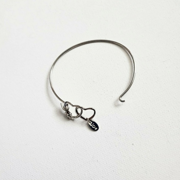 Stainless Steel Heart Cuff Bracelet - Picture 5 of 6